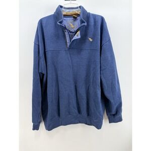 Mack's Prairie Wings Buckingham Pullover Men's 2XL‎ Blue 3/4 Zip